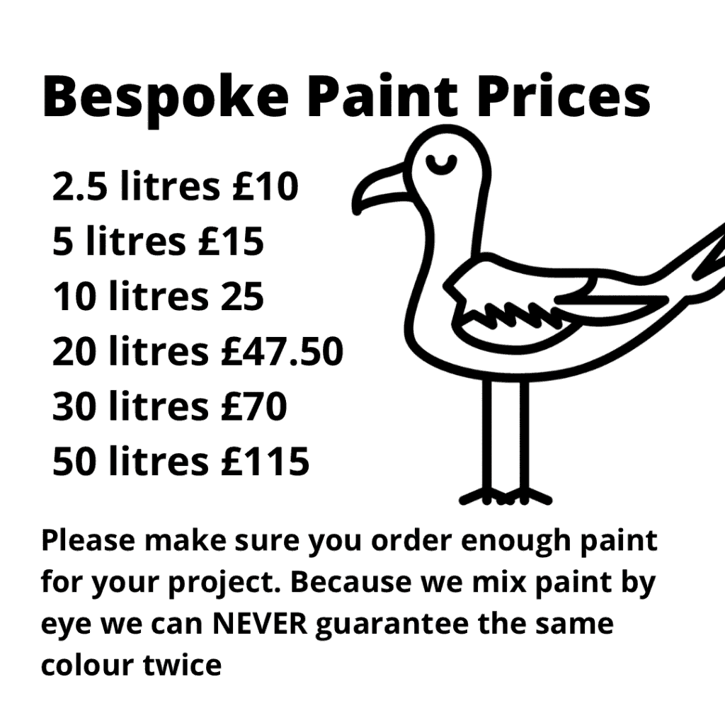 Bespoke paint prices